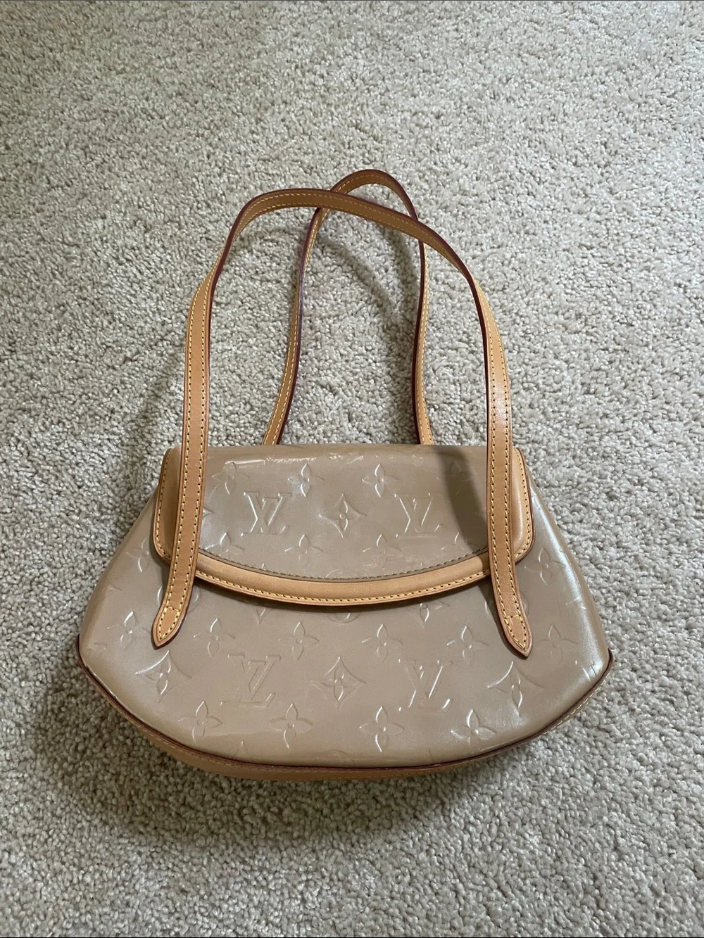 LOUIS VUITTON MONOGRAM VERNIS BISCAYNE BAY PM SHOULDER BAG M91189 (Date TH0095)